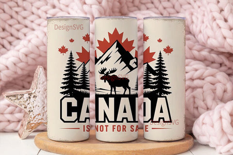 Canada Moose Tumbler Design Sublimation DesignSVG 