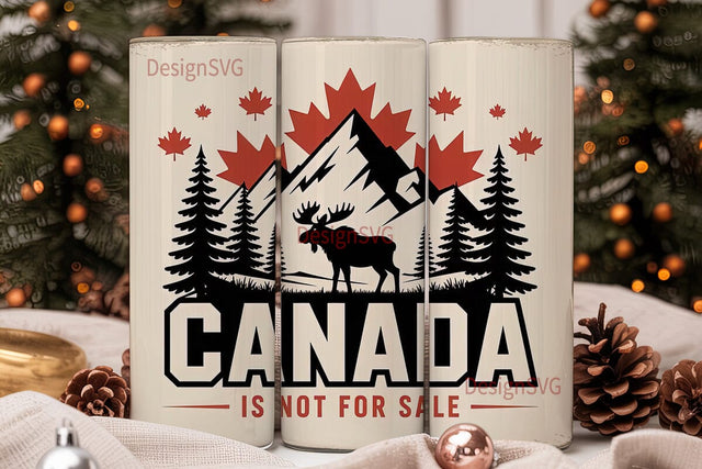 Canada Moose Tumbler Design Sublimation DesignSVG 