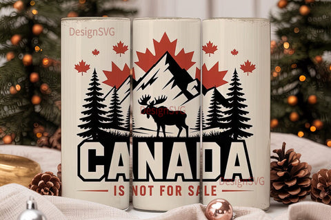Canada Moose Tumbler Design Sublimation DesignSVG 