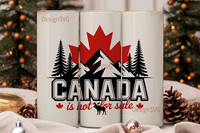 Canada Moose Tumbler Design Sublimation DesignSVG 