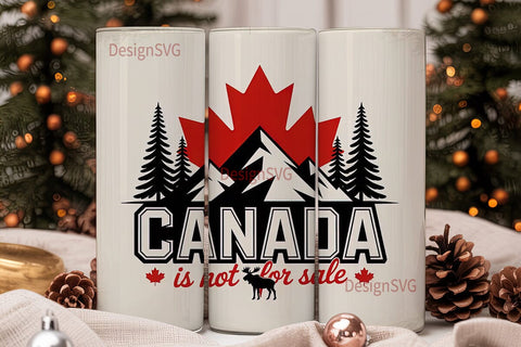 Canada Moose Tumbler Design Sublimation DesignSVG 