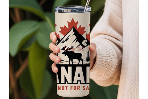 Canada Moose Tumbler Design Sublimation DesignSVG 