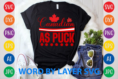 Canadian As Puck svg design SVG Rafiqul20606 