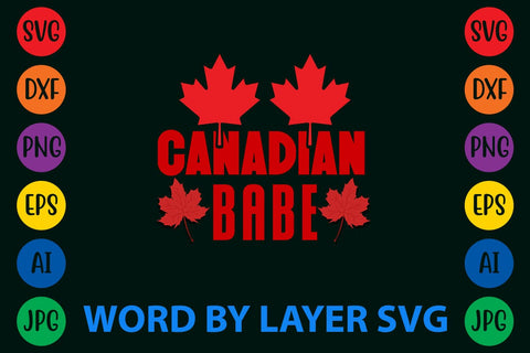 Canadian Babe svg design SVG Rafiqul20606 