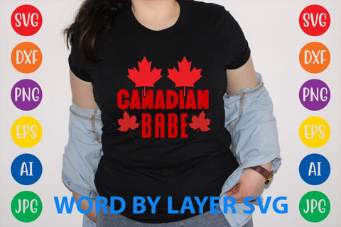 Canadian Babe svg design SVG Rafiqul20606 