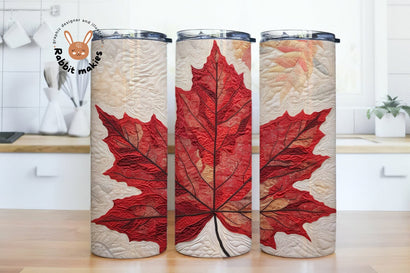 Canadian Maple Leaf Tree, Canada Flag Tumbler Wrap, 20oz Skinny Tumbler, Digital Download, Canadian Grown Sublimation png Sublimation Rabbitmakies 