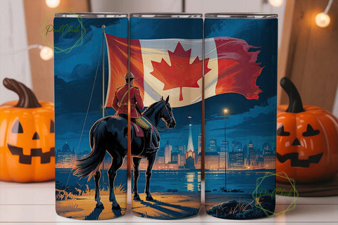 Canadian Mountie Tumbler Wrap Sublimation PixelChick 