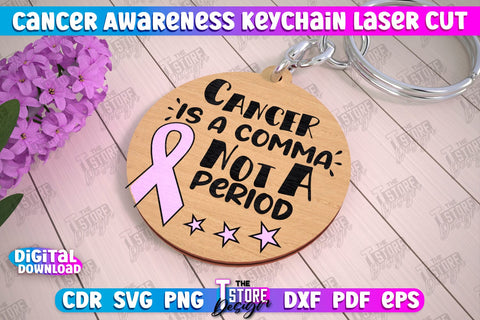 Cancer Awareness Keychain Bundle | Battling Cancer | Quotes Cancer Winner | CNC Files SVG The T Store Design 