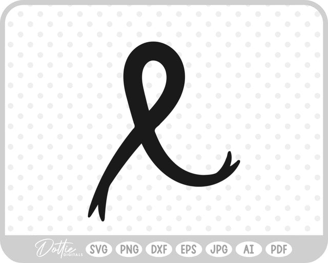 Cancer Awareness Ribbon SVG DottieDigitals 
