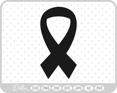 Cancer Awareness Ribbon SVG DottieDigitals 