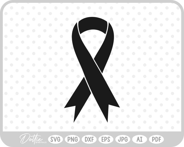 Cancer Awareness Ribbon SVG DottieDigitals 