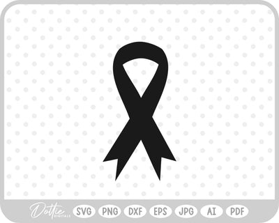 Cancer Awareness Ribbon SVG DottieDigitals 
