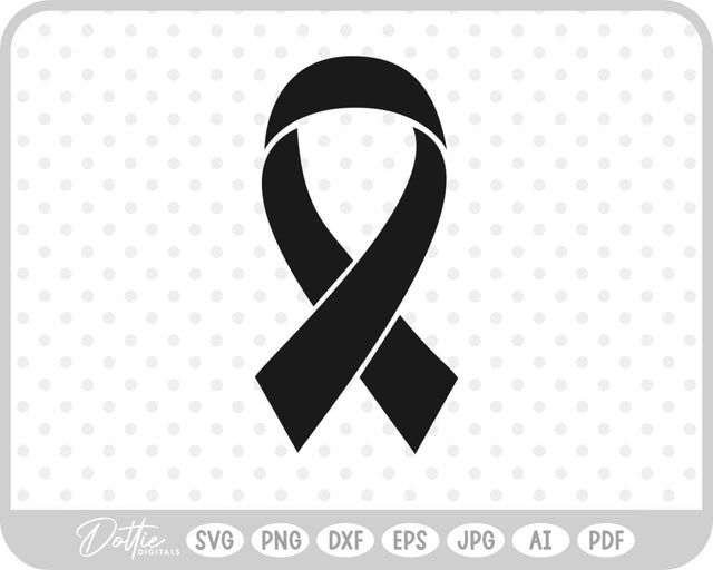 Cancer Awareness Ribbon SVG DottieDigitals 