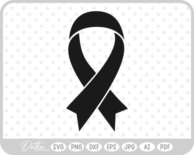 Cancer Awareness Ribbon SVG DottieDigitals 