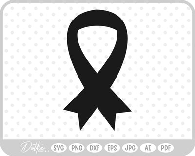 Cancer Awareness Ribbon SVG DottieDigitals 