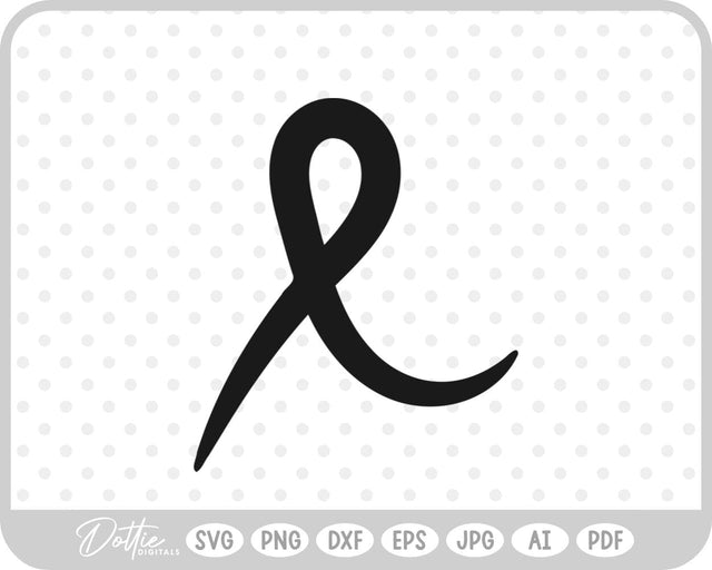 Cancer Awareness Ribbon SVG DottieDigitals 