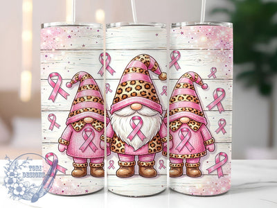 Cancer Gnome Rainbow Hope 20oz Tumbler, Rainbow Awareness, Cartoon Gnomes, Decorative Style, Hope Theme, Skinny Tumbler, Sublimation PNG Sublimation ToriDesigns 