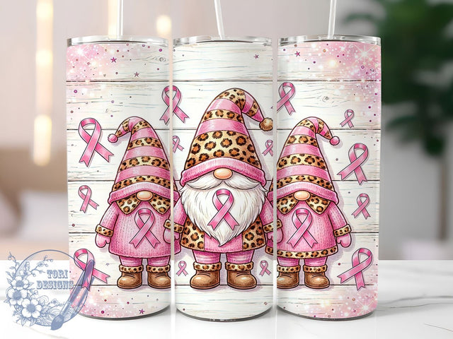 Cancer Gnome Rainbow Hope 20oz Tumbler, Rainbow Awareness, Cartoon Gnomes, Decorative Style, Hope Theme, Skinny Tumbler, Sublimation PNG Sublimation ToriDesigns 