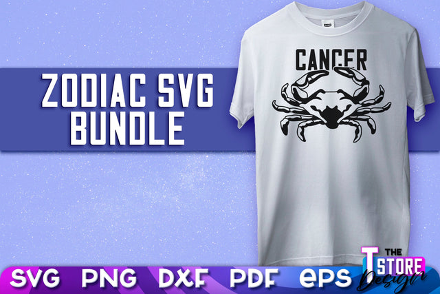 Cancer SVG Design | Astrology | SVG Design | Zodiac SVG v.2 SVG The T Store Design 