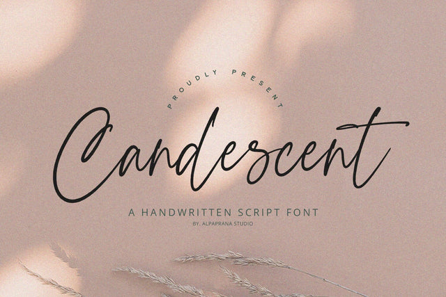 Candescent - Handwritten Font Font Alpaprana Studio 
