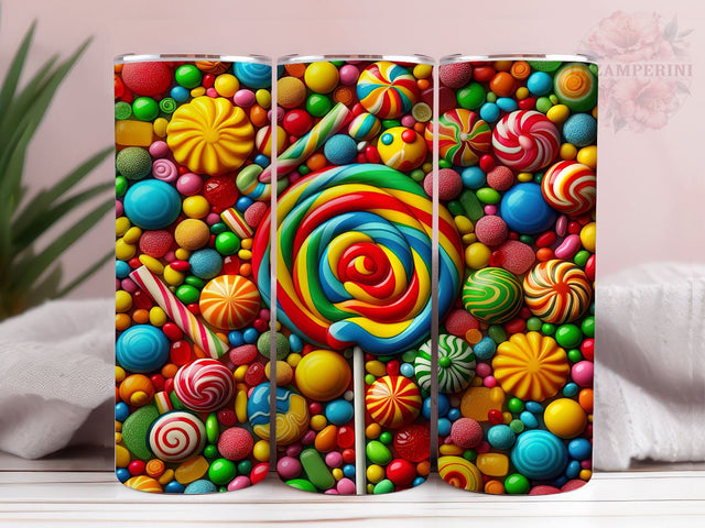 Candies And Lollipops 20oz Tumbler Wrap PNG, Candies Tumbler Png, Straight & Tapered Tumbler Wrap, Instant Digital Download Sublimation Li Zamperini 