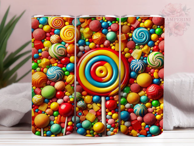 Candies And Lollipops 20oz Tumbler Wrap PNG, Candies Tumbler Png, Straight & Tapered Tumbler Wrap, Instant Digital Download Sublimation Li Zamperini 