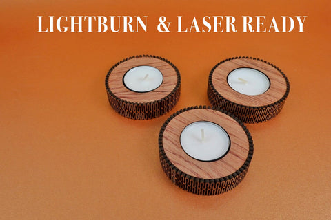 Candle Holder Flexi 2 Vector File for Laser Cutter. SVG MaramadeLaser 