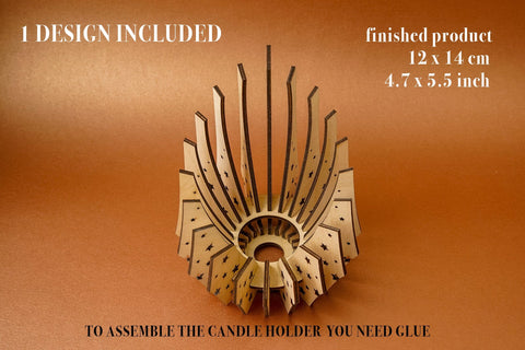 Candle Holder Lantern Star Vector File for Laser Cutter. SVG MaramadeLaser 