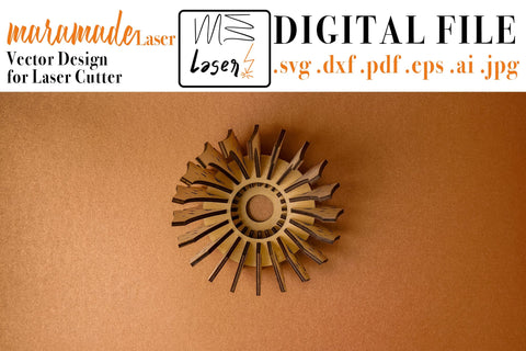 Candle Holder Lantern Star Vector File for Laser Cutter. SVG MaramadeLaser 