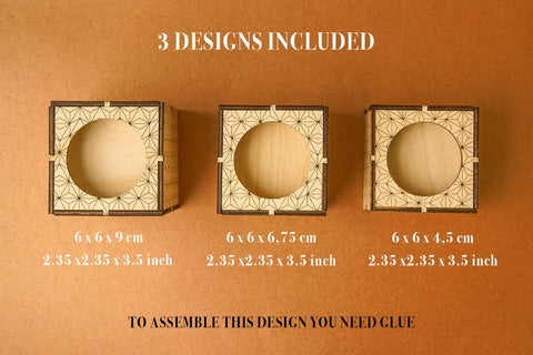 Candle Holder Tower Vector File for Laser Cutter - 3 Variations SVG MaramadeLaser 