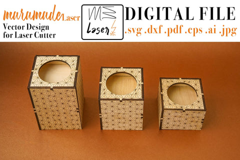 Candle Holder Tower Vector File for Laser Cutter - 3 Variations SVG MaramadeLaser 