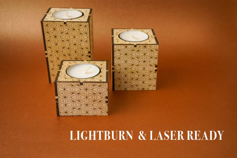 Candle Holder Tower Vector File for Laser Cutter - 3 Variations SVG MaramadeLaser 