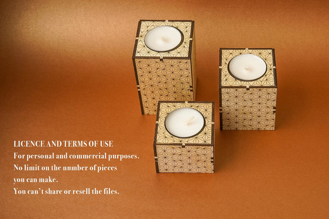 Candle Holder Tower Vector File for Laser Cutter - 3 Variations SVG MaramadeLaser 