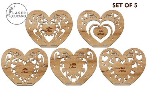 Candlestick 3D Model Decorative Template, Wood Cut FIle SVG LaserCutano 