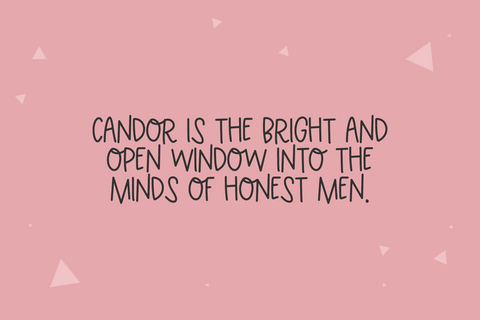 Candor Handwriting Sans Font Beck McCormick 