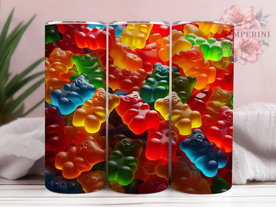 Candy Bear Kawaii Treat Tumbler, Gummy Bear Design, Candy Lover Cup, Cute Bear Present, Sweet Treat Tumbler, Kawaii Bear Gift, Candy Design Cup Sublimation Li Zamperini 