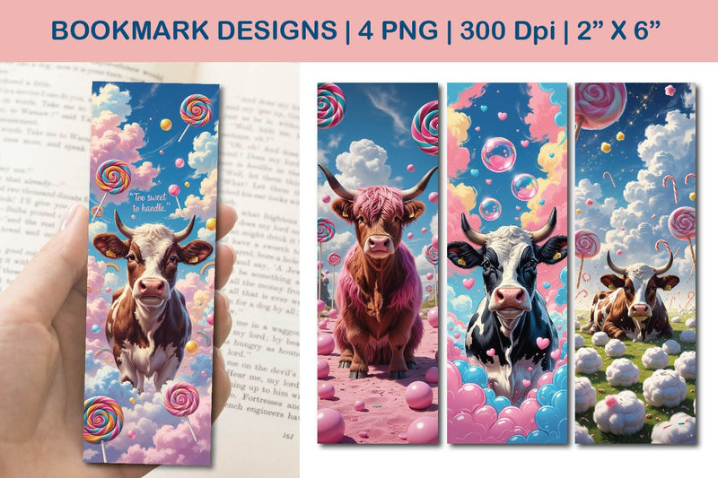 Candy bookmark design, lollipop bookmark design Sublimation Paper Switch 