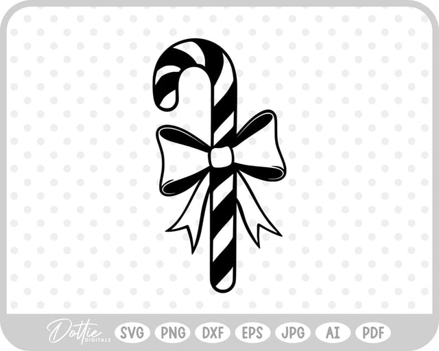 Candy Cane Christmas SVG DottieDigitals 