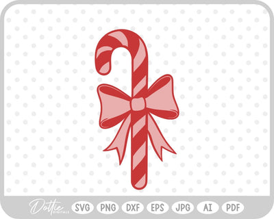 Candy Cane Christmas SVG DottieDigitals 