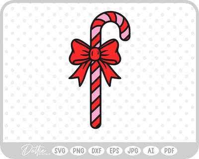 Candy Cane Christmas SVG DottieDigitals 
