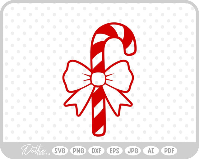 Candy Cane Christmas SVG DottieDigitals 