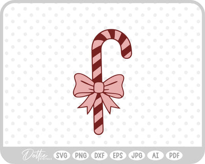 Candy Cane Christmas SVG DottieDigitals 