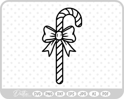Candy Cane Christmas SVG DottieDigitals 