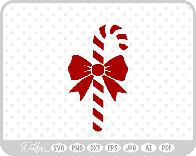 Candy Cane Christmas SVG DottieDigitals 