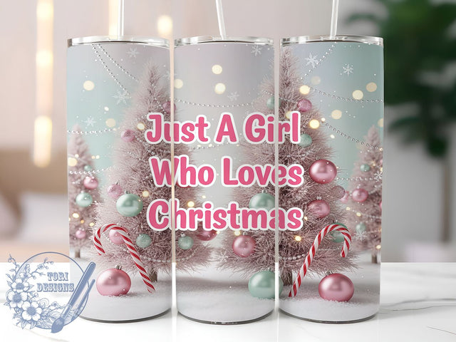 Candy Cane Christmas Tree Tumbler, Christmas Tree Wrap, Holiday Candy Sublimation Design, 20oz Festive Tumbler, Whimsical Christmas Mug, Sweet Holiday Cup, Red and White Tree Art Sublimation ToriDesigns 