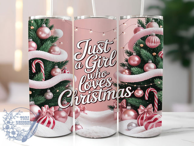 Candy Cane Christmas Tree Tumbler, Christmas Tree Wrap, Holiday Candy Sublimation Design, 20oz Festive Tumbler, Whimsical Christmas Mug, Sweet Holiday Cup, Red and White Tree Art Sublimation ToriDesigns 