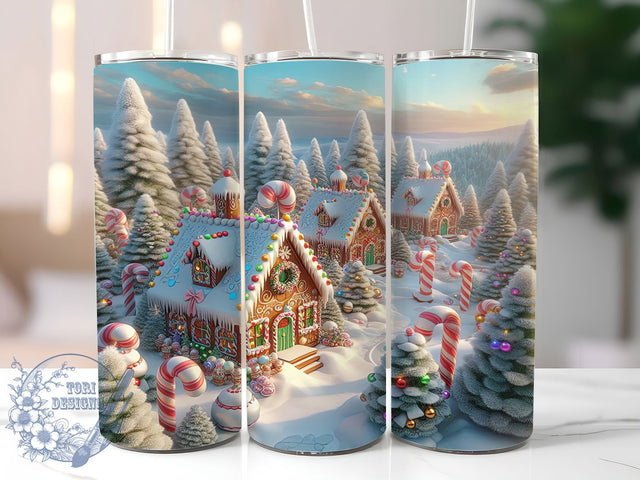 Candy Cane Christmas Tumbler, Sweet Holiday Treats Wrap, Festive Wonderland Sublimation Design, 20oz Christmas Candy Tumbler, Whimsical Holiday Mug, Cute Christmas Dessert Cup, Sugary Winter Art Sublimation ToriDesigns 