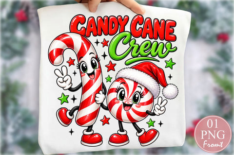 Candy Cane Crew Christmas PNG Sublimation nirmal108roy 