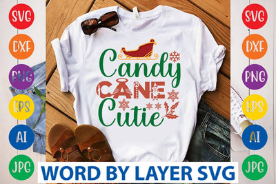 Candy Cane Cutie svg design SVG Rafiqul20606 