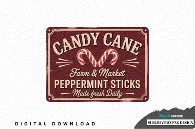 Candy cane farm & market peppermint sticks sublimation png design Sublimation Regulrcrative 